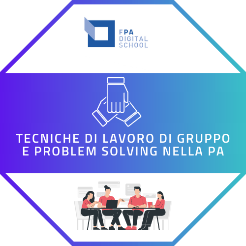 badge percorso  Tecniche di lavoro di gruppo e problem solving nella PAx